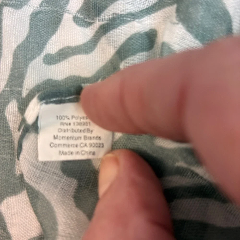 Sage Green and White Zebra Print‎ Lightweight Scarf Animal Pattern Sheer